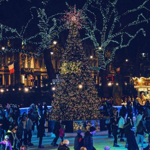 Christmas ice skating